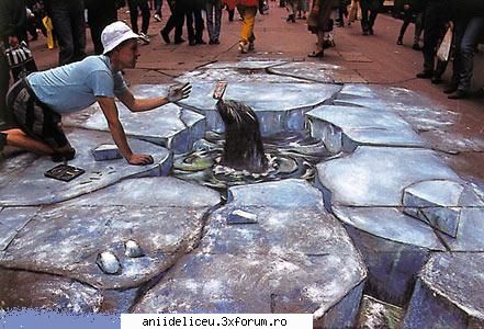 Imagini Funny - desene 3d pe asfalt...sunt incredibile - Distractzie